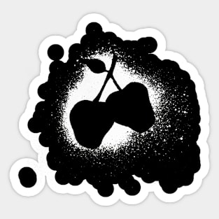 SILVER APPLES WHITE Sticker